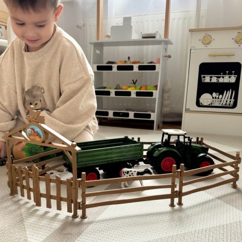 WOOPIE Zestaw Mini Farma Traktor Zwierzęta Osada Farma Rolnik Narzędzia Woopie WOOPIE Zestaw Mini Farma Traktor Zwierzęta Osada Farma Rolnik Narzędzia Woopie