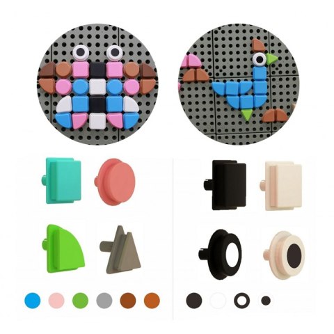 MASTERKIDZ Zestaw Kołeczki w kształcie figur geometrycznych 64szt do tablic STEM Masterkidz MASTERKIDZ Zestaw Kołeczki w kształcie figur geometrycznych 64szt do tablic STEM Masterkidz