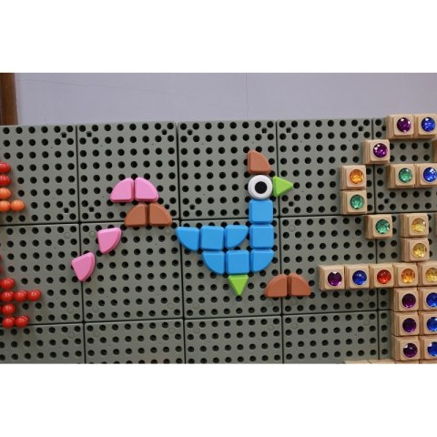 MASTERKIDZ Zestaw Kołeczki w kształcie figur geometrycznych 64szt do tablic STEM Masterkidz MASTERKIDZ Zestaw Kołeczki w kształcie figur geometrycznych 64szt do tablic STEM Masterkidz