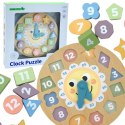 TOOKY TOY Zegar Drewniana Zabawka Edukacyjna Nauka Czasu Kształtów Tooky Toy TOOKY TOY Zegar Drewniana Zabawka Edukacyjna Nauka Czasu Kształtów Tooky Toy
