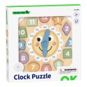 TOOKY TOY Zegar Drewniana Zabawka Edukacyjna Nauka Czasu Kształtów Tooky Toy TOOKY TOY Zegar Drewniana Zabawka Edukacyjna Nauka Czasu Kształtów Tooky Toy