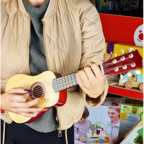 Viga Drewniana gitara dla dzieci Naturalna 21 cali 6 strun Viga Toys Viga Drewniana gitara dla dzieci Naturalna 21 cali 6 strun Viga Toys