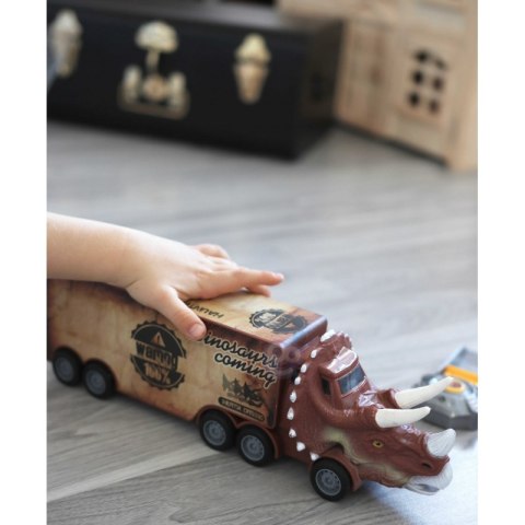 WOOPIE Cięzarówka Dinozaur z Wyrzutnią i Samochodzikami 15 el. Woopie WOOPIE Cięzarówka Dinozaur z Wyrzutnią i Samochodzikami 15 el. Woopie