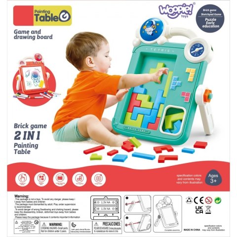 WOOPIE Dwustronna Tablica do Rysowania Gra Tetris 2w1 Woopie WOOPIE Dwustronna Tablica do Rysowania Gra Tetris 2w1 Woopie