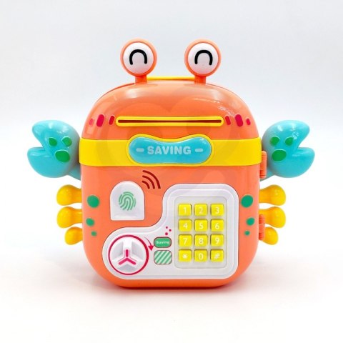 WOOPIE Elektroniczna Skarbonka Sejf Bankomat na Pin Kod Dostępu Krab Plecak Pomarańczowy Woopie WOOPIE Elektroniczna Skarbonka Sejf Bankomat na Pin Kod Dostępu Krab Plecak Pomarańczowy Woopie
