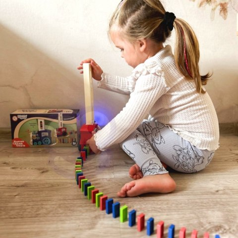 WOOPIE Elektryczna Ciuchcia Lokomotywa do Klocków Domino Woopie WOOPIE Elektryczna Ciuchcia Lokomotywa do Klocków Domino Woopie