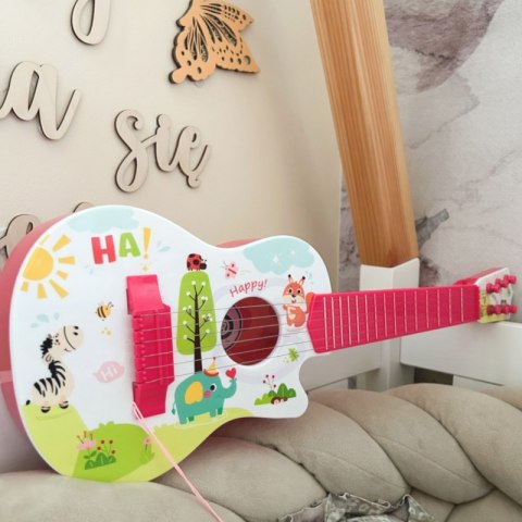 WOOPIE Gitara Akustyczna dla Dzieci Różowa 55 cm Woopie WOOPIE Gitara Akustyczna dla Dzieci Różowa 55 cm Woopie