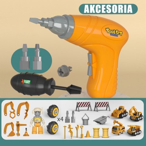 WOOPIE Mega Plac Budowy 5w1 Zestaw XXL do Skręcania DIY Woopie WOOPIE Mega Plac Budowy 5w1 Zestaw XXL do Skręcania DIY Woopie
