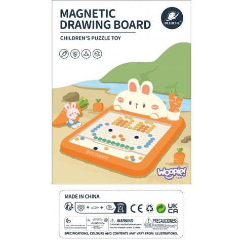 WOOPIE Tablica Magnetyczna Montessori MagPad Do Rysowania Królik Marchewka Woopie WOOPIE Tablica Magnetyczna Montessori MagPad Do Rysowania Królik Marchewka Woopie