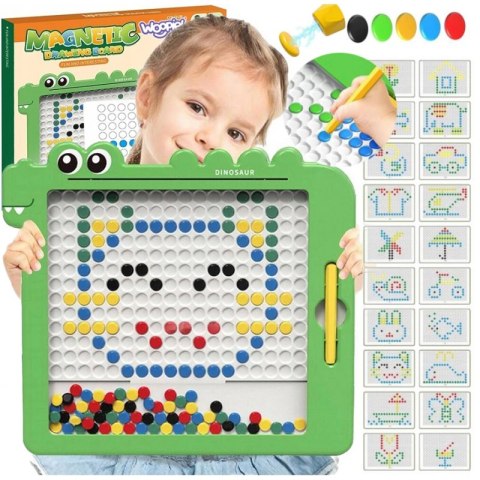 WOOPIE Tablica Magnetyczna dla Dzieci Montessori MagPad Dinozaur Woopie WOOPIE Tablica Magnetyczna dla Dzieci Montessori MagPad Dinozaur Woopie