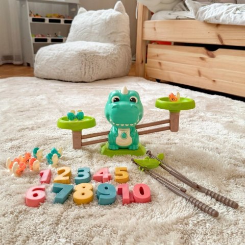 WOOPIE Waga Szalkowa Równoważnia Gra Łowienie Dinozaurów Rybek Nauka Liczydło Woopie WOOPIE Waga Szalkowa Równoważnia Gra Łowienie Dinozaurów Rybek Nauka Liczydło Woopie
