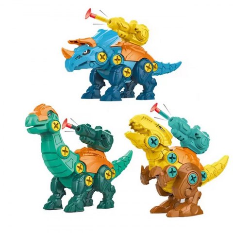 WOOPIE Zestaw Dinozaury do Skręcania 3 szt. Zestaw Konstrukcyjny w Pudełku + Wiertarka i Śrubokręt Woopie WOOPIE Zestaw Dinozaury do Skręcania 3 szt. Zestaw Konstrukcyjny w Pudełku + Wiertarka i Śrubokręt Woopie