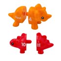 WOOPIE Zestaw Nauka Liczb Kolorów Montessori Figurki Dinozaury do Składania "Dopasuj Cyferki" 10 el. Woopie