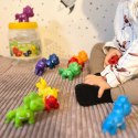 WOOPIE Zestaw Nauka Liczb Kolorów Montessori Figurki Jednorożce do Składania "Dopasuj Cyferki" 13 el. Woopie