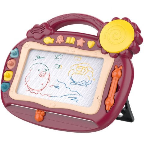 WOOPIE Znikopis Tablica Magnetyczna Kolorowa Stempelki Bordowy Woopie WOOPIE Znikopis Tablica Magnetyczna Kolorowa Stempelki Bordowy Woopie