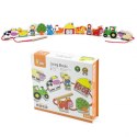 VIGA Drewniana Przeplatanka Klocki Farma do Nawlekania Montessori Viga Toys VIGA Drewniana Przeplatanka Klocki Farma do Nawlekania Montessori Viga Toys