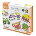 VIGA Drewniana Przeplatanka Klocki Farma do Nawlekania Montessori Viga Toys VIGA Drewniana Przeplatanka Klocki Farma do Nawlekania Montessori Viga Toys