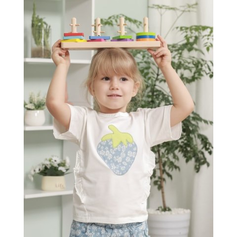 VIGA Drewniane klocki z sorterem kształtów Montessori Viga Toys VIGA Drewniane klocki z sorterem kształtów Montessori Viga Toys