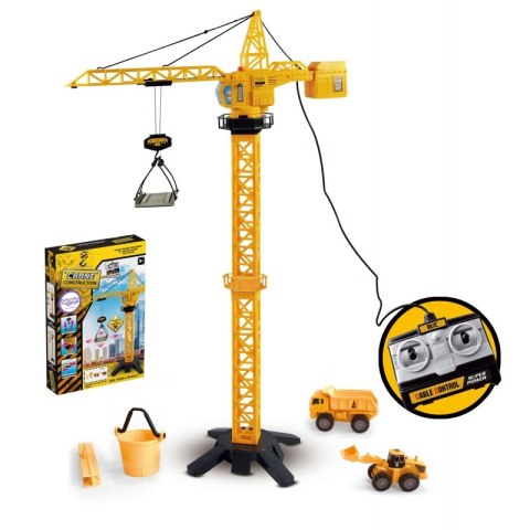 WOOPIE Dźwig Żuraw Zdalnie Sterowany 103 cm R/C Ciężarówka Koparka + 4 Akc. Woopie WOOPIE Dźwig Żuraw Zdalnie Sterowany 103 cm R/C Ciężarówka Koparka + 4 Akc. Woopie