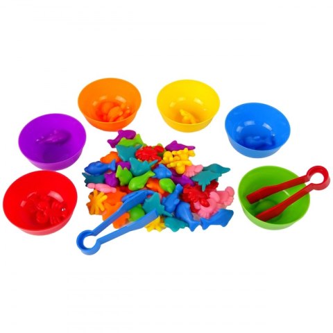 WOOPIE Gra Edukacyjna Montessori Sorter Kolorów Morska Kraina 64 el. Woopie WOOPIE Gra Edukacyjna Montessori Sorter Kolorów Morska Kraina 64 el. Woopie