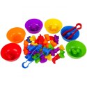 WOOPIE Gra Edukacyjna Montessori Sorter Kolorów Zwierzęta 44 el. Woopie