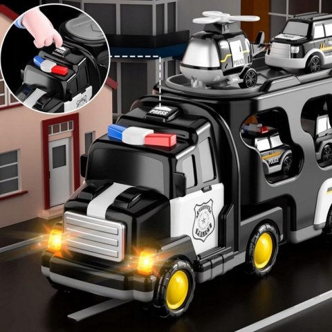 WOOPIE Laweta Drogowa Zestaw 5 Aut - Policja Woopie WOOPIE Laweta Drogowa Zestaw 5 Aut - Policja Woopie