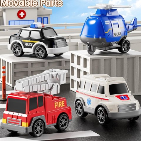 WOOPIE Laweta Drogowa zestaw 5 Aut - Ambulans Woopie WOOPIE Laweta Drogowa zestaw 5 Aut - Ambulans Woopie