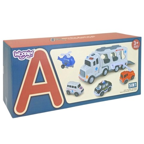 WOOPIE Laweta Drogowa zestaw 5 Aut - Ambulans Woopie WOOPIE Laweta Drogowa zestaw 5 Aut - Ambulans Woopie