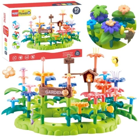 WOOPIE Magiczny Ogródek Montessori Klocki Konstrukcyjne XXL 93 el. Woopie WOOPIE Magiczny Ogródek Montessori Klocki Konstrukcyjne XXL 93 el. Woopie
