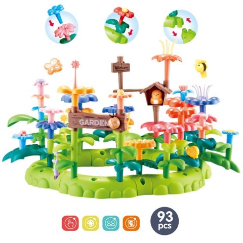 WOOPIE Magiczny Ogródek Montessori Klocki Konstrukcyjne XXL 93 el. Woopie WOOPIE Magiczny Ogródek Montessori Klocki Konstrukcyjne XXL 93 el. Woopie