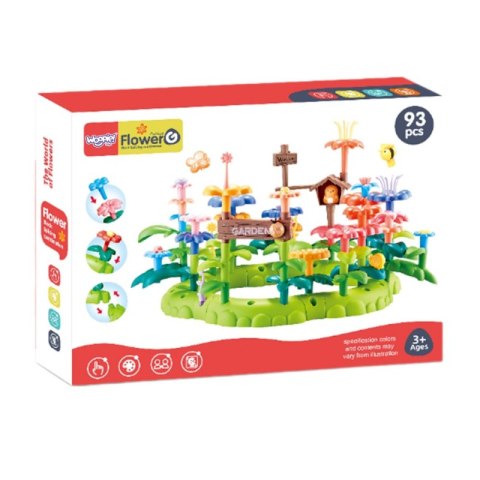 WOOPIE Magiczny Ogródek Montessori Klocki Konstrukcyjne XXL 93 el. Woopie WOOPIE Magiczny Ogródek Montessori Klocki Konstrukcyjne XXL 93 el. Woopie