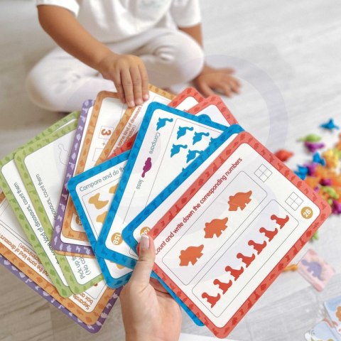WOOPIE Zestaw Edukacyjny Nauka Liczenia Montessori Sorter Dinozaury 95 el. Woopie WOOPIE Zestaw Edukacyjny Nauka Liczenia Montessori Sorter Dinozaury 95 el. Woopie