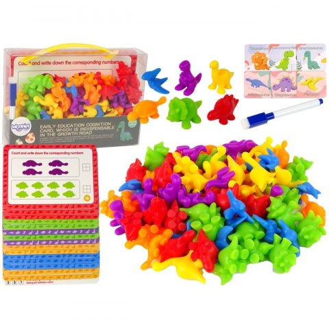 WOOPIE Zestaw Edukacyjny Nauka Liczenia Montessori Sorter Dinozaury 95 el. Woopie WOOPIE Zestaw Edukacyjny Nauka Liczenia Montessori Sorter Dinozaury 95 el. Woopie