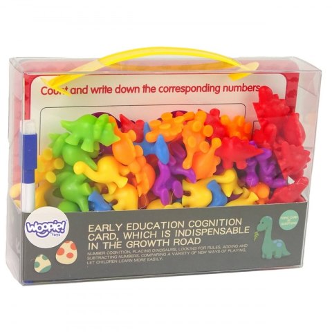 WOOPIE Zestaw Edukacyjny Nauka Liczenia Montessori Sorter Dinozaury 95 el. Woopie WOOPIE Zestaw Edukacyjny Nauka Liczenia Montessori Sorter Dinozaury 95 el. Woopie