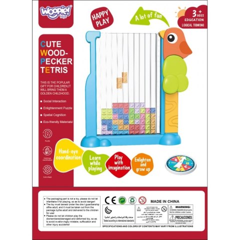 WOOPIE Gra Edukacyjna Tetris Kolorowe Klocki Woopie WOOPIE Gra Edukacyjna Tetris Kolorowe Klocki Woopie