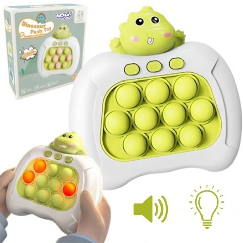 WOOPIE Gra POP IT Elektryczna Antystresowa Zręcznościowa Dinozaur Zielony Zestaw 3 szt. Woopie WOOPIE Gra POP IT Elektryczna Antystresowa Zręcznościowa Dinozaur Zielony Zestaw 3 szt. Woopie