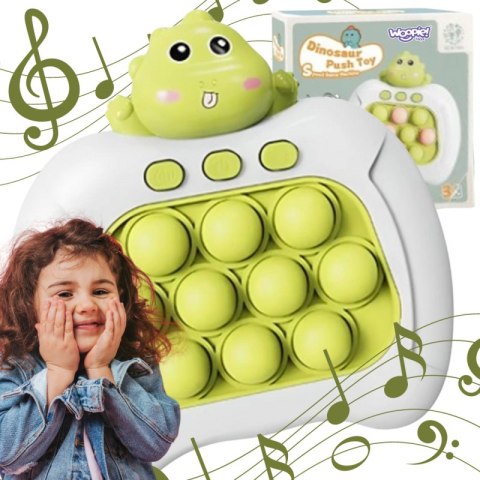 WOOPIE Gra POP IT Elektryczna Antystresowa Zręcznościowa Dinozaur Zielony Zestaw 3 szt. Woopie WOOPIE Gra POP IT Elektryczna Antystresowa Zręcznościowa Dinozaur Zielony Zestaw 3 szt. Woopie