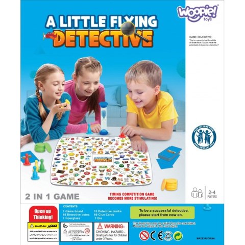 WOOPIE Gra Planszowa 2w1 Mały Detektyw + Chińczyk Woopie WOOPIE Gra Planszowa 2w1 Mały Detektyw + Chińczyk Woopie