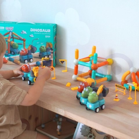 WOOPIE Klocki Magnetyczne Dinozaury Konstrukcyjne 84 el. Woopie WOOPIE Klocki Magnetyczne Dinozaury Konstrukcyjne 84 el. Woopie