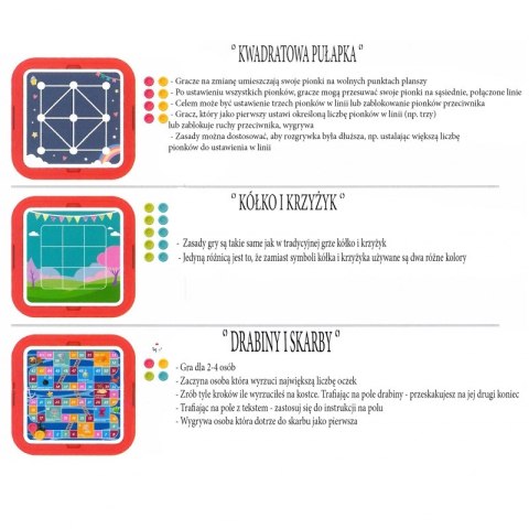 WOOPIE Zestaw Gier Planszowych Logicznych 10w1 Woopie WOOPIE Zestaw Gier Planszowych Logicznych 10w1 Woopie