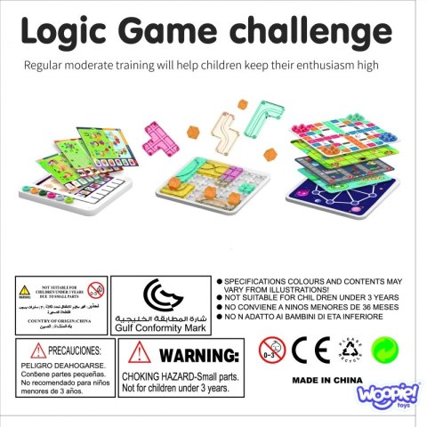 WOOPIE Zestaw Gier Planszowych Logicznych 10w1 Woopie WOOPIE Zestaw Gier Planszowych Logicznych 10w1 Woopie