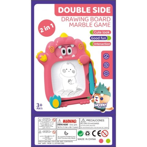 WOOPIE Znikopis Tablica Magnetyczna 2w1 Gra Zręcznościowa Pinball Flipper Różowa Woopie WOOPIE Znikopis Tablica Magnetyczna 2w1 Gra Zręcznościowa Pinball Flipper Różowa Woopie