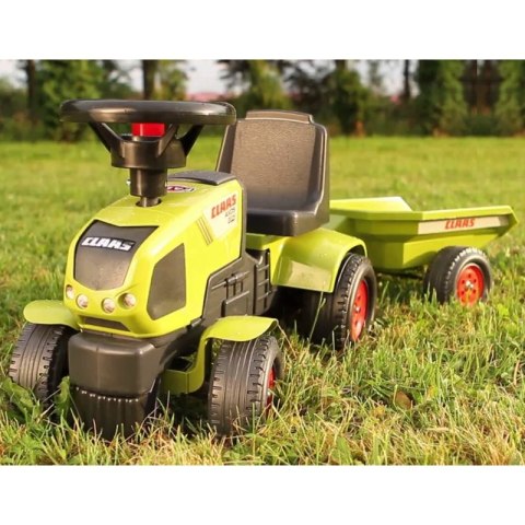 FALK Traktorek Baby Claas Axos 310 Zielony z Przyczepką od 1 roku FALK FALK Traktorek Baby Claas Axos 310 Zielony z Przyczepką od 1 roku FALK