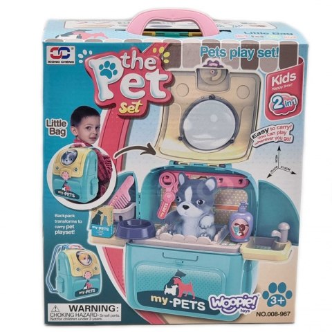 WOOPIE Pies Przenośny Salon Piękoności 2w1 w Plecaku Transporter Woopie WOOPIE Pies Przenośny Salon Piękoności 2w1 w Plecaku Transporter Woopie