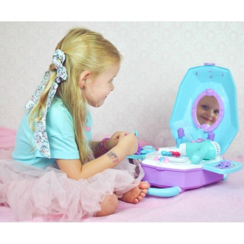 WOOPIE Toaletka dla Dziewczynki 2w1 Salon Piękności w Walizce Woopie WOOPIE Toaletka dla Dziewczynki 2w1 Salon Piękności w Walizce Woopie