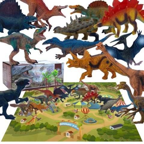 WOOPIE Zestaw Figurki Dinozaury XL + Mata Woopie WOOPIE Zestaw Figurki Dinozaury XL + Mata Woopie