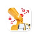 FALK Koparka JCB DIGGER Obrotowa Żółta Ruchoma Łyżka Od 3 Lat. FALK FALK Koparka JCB DIGGER Obrotowa Żółta Ruchoma Łyżka Od 3 Lat. FALK