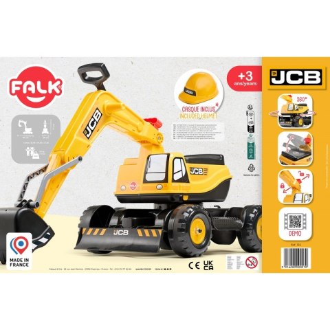 FALK Koparka JCB DIGGER Obrotowa Żółta Ruchoma Łyżka Od 3 Lat. FALK FALK Koparka JCB DIGGER Obrotowa Żółta Ruchoma Łyżka Od 3 Lat. FALK