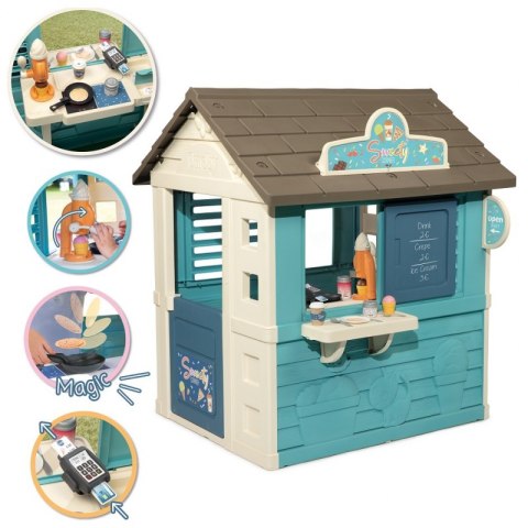 SMOBY Domek Ogrodowy Lodziarnia Sweety Corner Smoby SMOBY Domek Ogrodowy Lodziarnia Sweety Corner Smoby