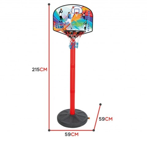 WOOPIE Zestaw Koszykówka 215 cm + Piłka Woopie WOOPIE Zestaw Koszykówka 215 cm + Piłka Woopie